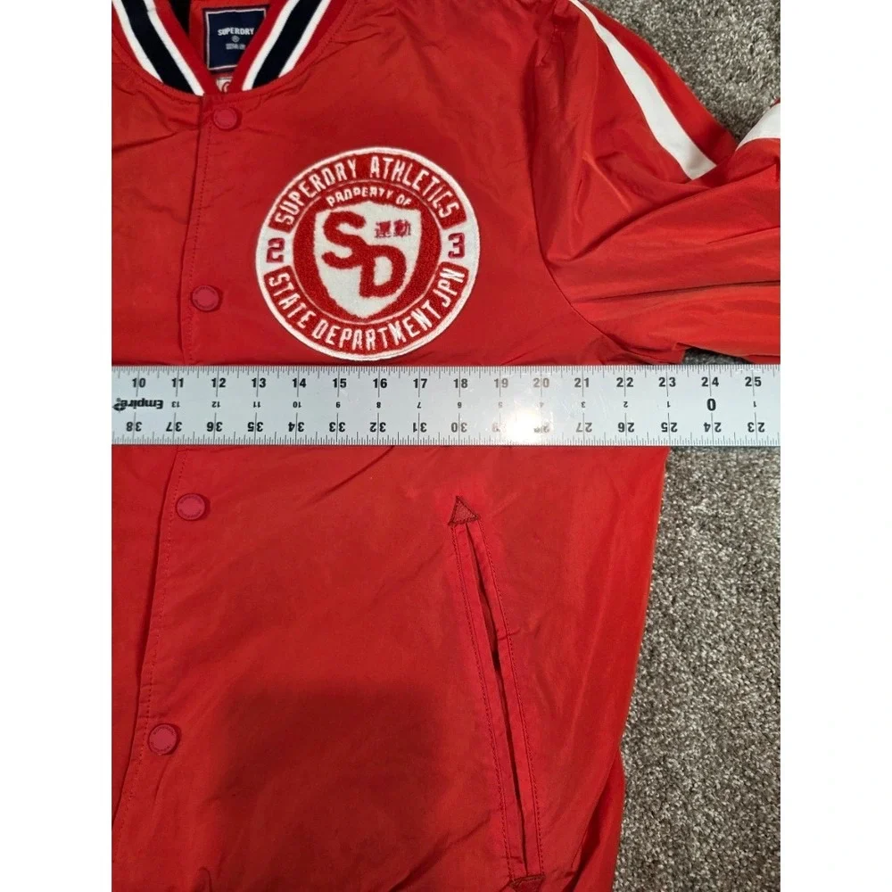 Superdry Athletics Varsity Jacket Mens XL Red 1972 Tigers Squad Bomber M5010764A